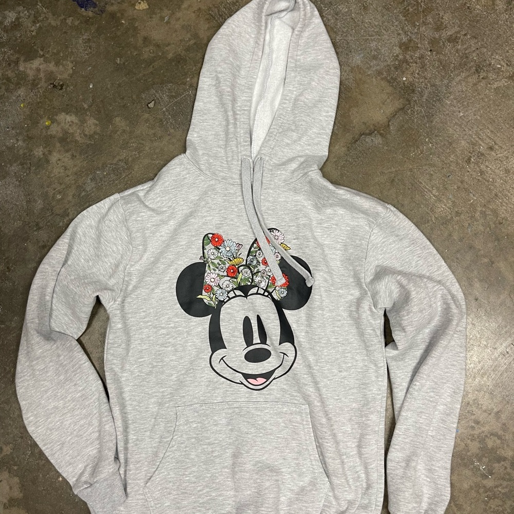 Disney Heather Gray Hoodie Women’s Size Medium